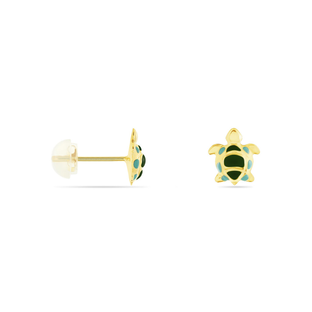 Ohrstecker Gold 375 Schildkröte Vaike - Ohrstecker Kinder | OROVIVO