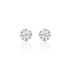 Damen Ohrstecker Weißgold 375 Zirkonia 6mm - Ohrstecker Damen | OROVIVO