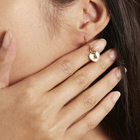 Damen Ohrhänger Silber 925 Vergoldet Perlmutt - Ohrhänger  | OROVIVO