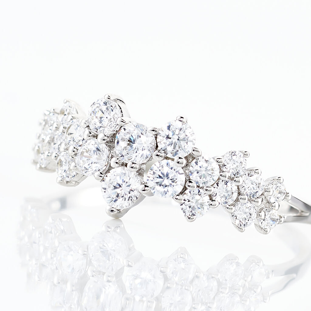 Bague Or Et Oxyde - Spannringe Damen | OROVIVO