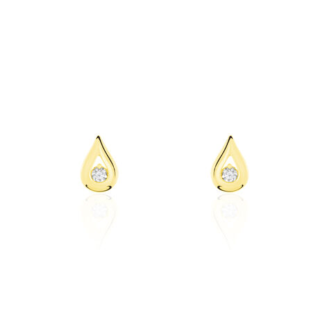 Damen Ohrstecker Gold 375 Diamant - Ohrstecker Damen | OROVIVO