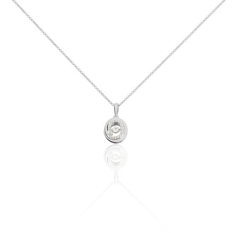 Damen Halskette Weißgold 375 Zirkonia - Halsketten Damen | OROVIVO