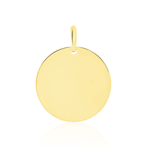 Anhänger Gold 375 Gravierbar Kreis Solvie
