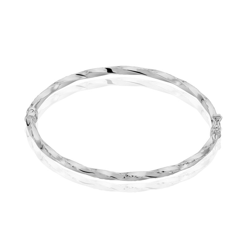 Jonc Argent Rhodie Gouttes Helicoidales - Spannringe Damen | OROVIVO