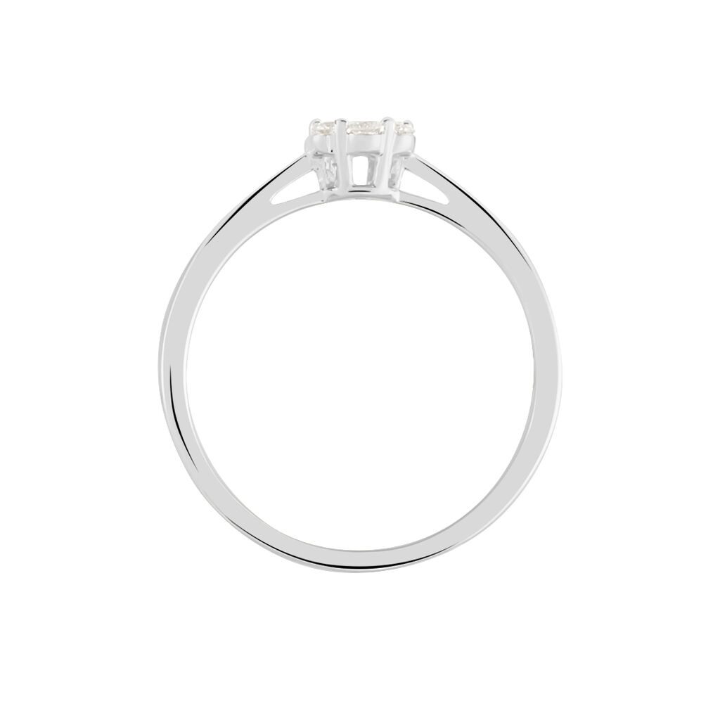 Damen Ring Weißgold 375 Diamant 0,16ct Merula  - Hochzeitsringe Damen | OROVIVO