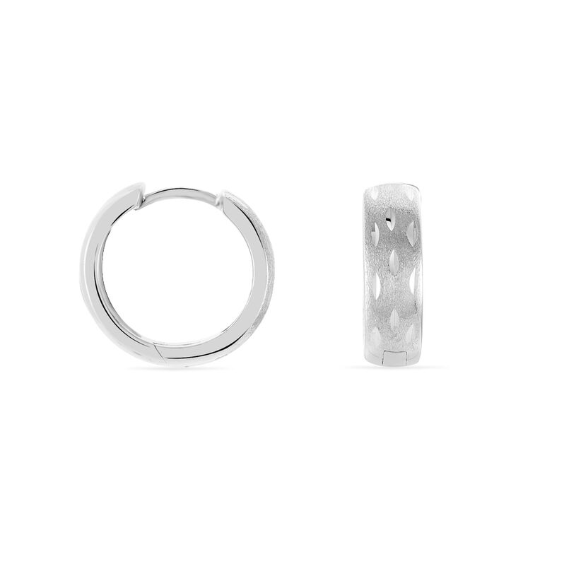 Damen Creolen Silber 925 Diamantiert - Creolen Damen | OROVIVO