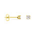 Illusion Damen Ohrstecker Gold 375 (9 Karat) Diamant Wei&szlig; 0,1 ct