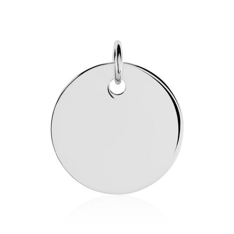 Kettenanhänger mit Gravur Silber 925 Kreis groß Liv-Anna  - Anhänger mit Gravur Unisex | OROVIVO