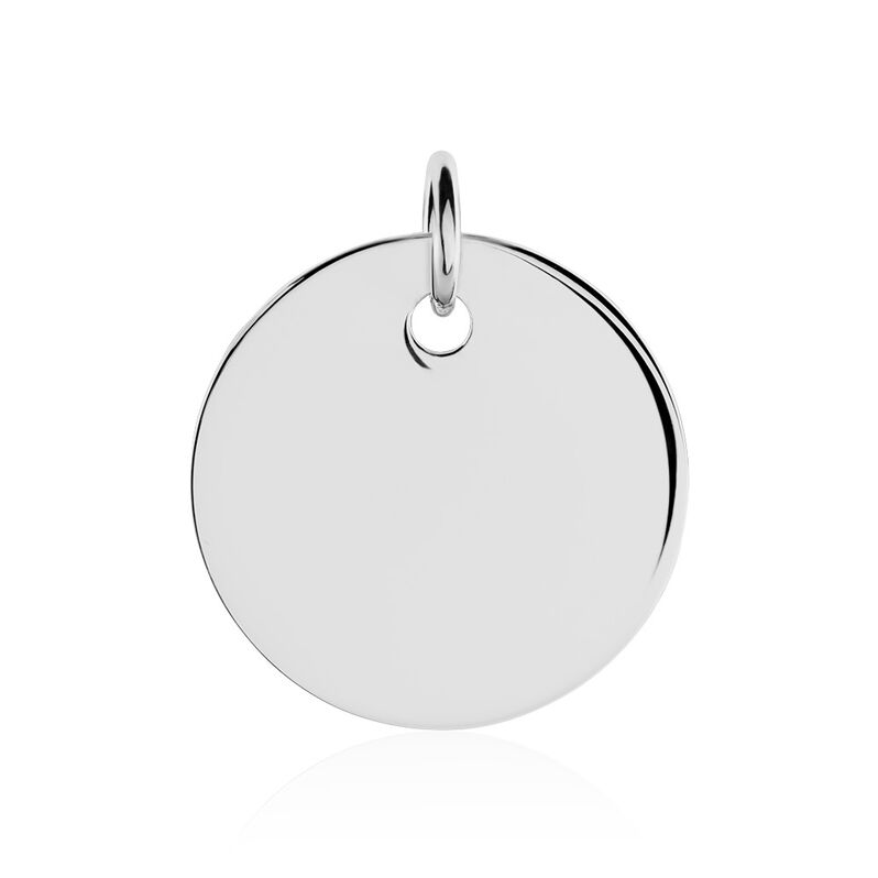 Kettenanhänger mit Gravur Silber 925 Kreis groß Liv-Anna  - Anhänger mit Gravur Unisex | OROVIVO