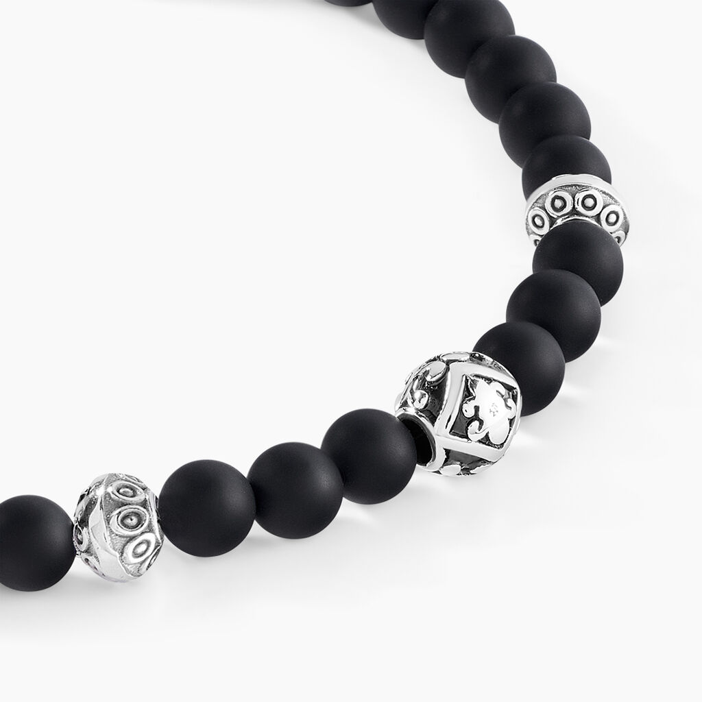 Bracelet Boules Acier Gris Labhras - Spannringe Herren | OROVIVO