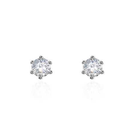 Damen Ohrstecker Silber 925 Zirkonia 4mm - Ohrstecker Damen | OROVIVO