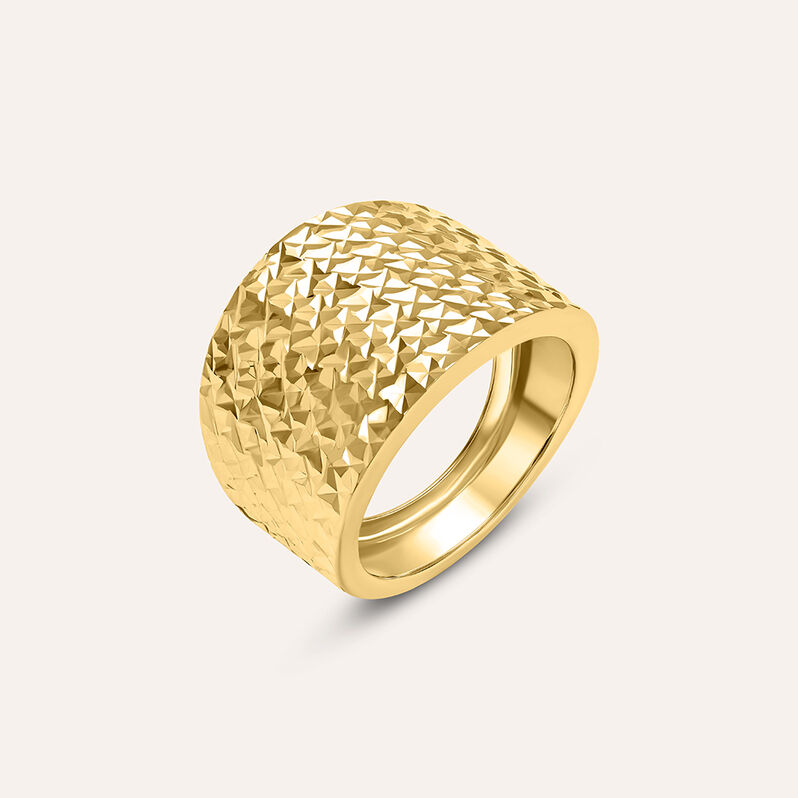 Anello Fascia Golden Lover Oro Giallo - Spannringe Damen | OROVIVO