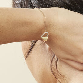 Damen Armband Messing 18 Karat Vergoldet Zirkonia Herz - Armbänder Damen | OROVIVO