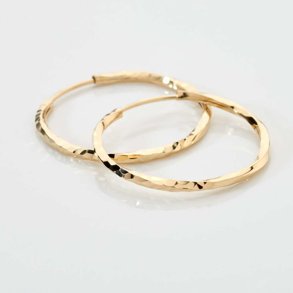 JUSTINE Damen Creolen Gold 375 (9 Karat)