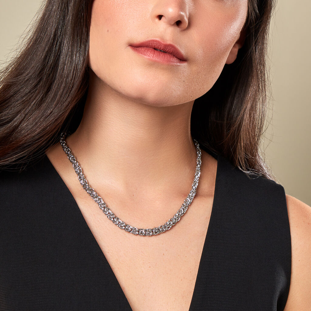 Damen Kette Silber 925 Quinn 4,5cm 100mm - SALE % Damen | OROVIVO