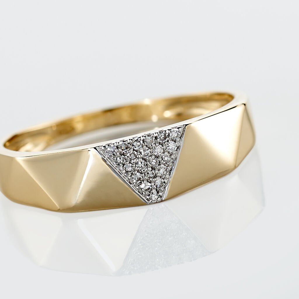 Bague Lizia Or Jaune Diamant - Spannringe Damen | OROVIVO