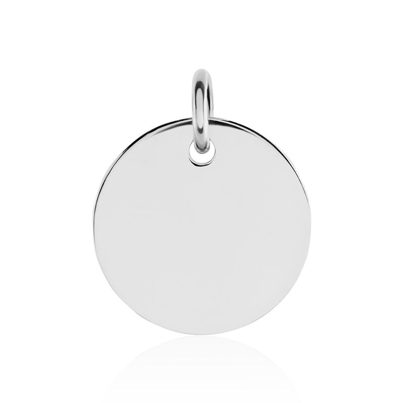 Kettenanhänger mit Gravur Silber 925 Kreis mittel Liv-Anna  - Anhänger mit Gravur Unisex | OROVIVO