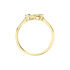 KNOT Damen Ring Gold 375 (9 Karat) Diamant Wei&szlig; 0,05 ct B 6 mm
