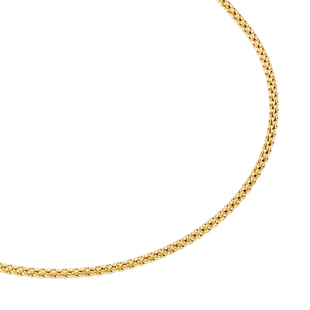 AMALLA Damen Kette Edelstahl vergoldet B 2,3 mm - Halsketten Damen | OROVIVO