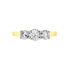 CAITLIN Damen Ring Gold 375 (9 Karat) Zirkonia Wei&szlig;