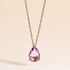 ROSWITA Damen Collier Silber rosevergoldet 925 Amethyst Violett 1,400 ct