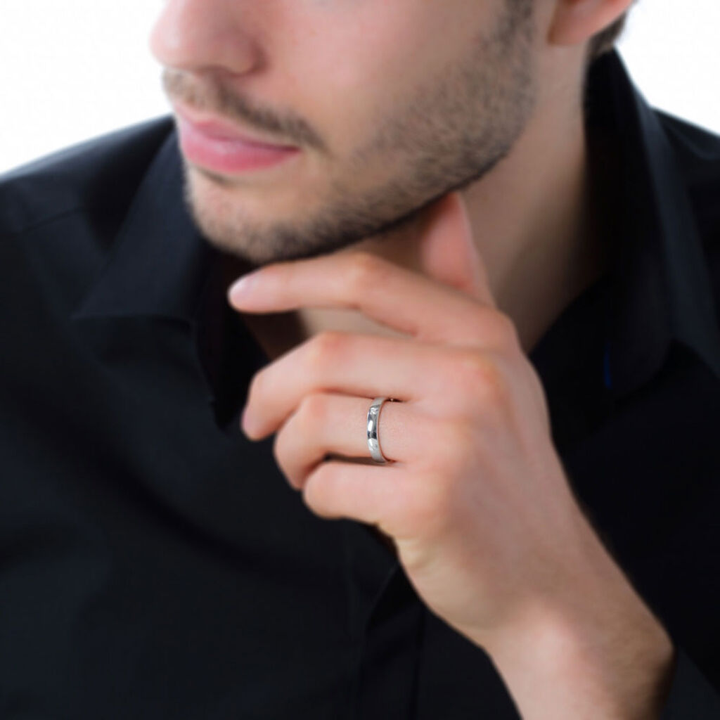 Alliance Celeste Or Blanc Diamant - Spannringe Familie | OROVIVO