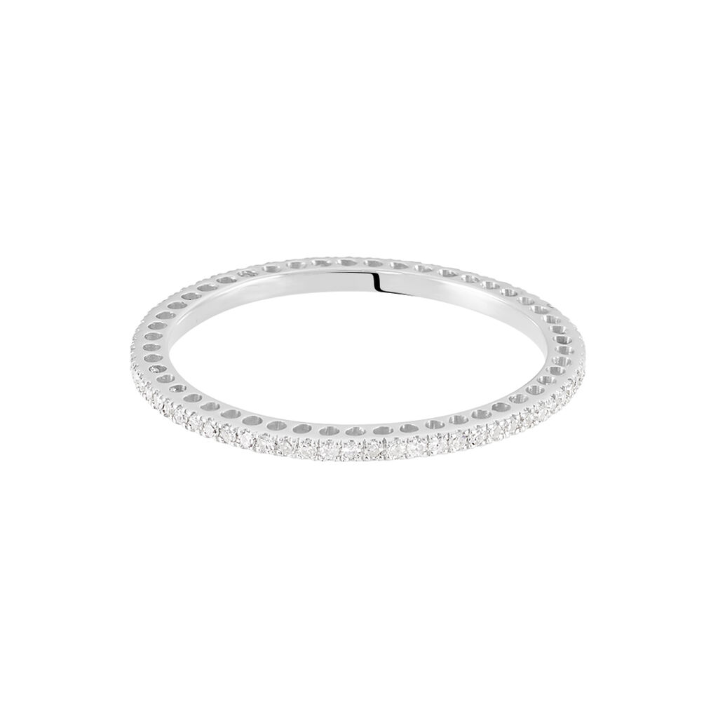 Alliance Or Weiss Et Diamants - Spannringe Damen | OROVIVO