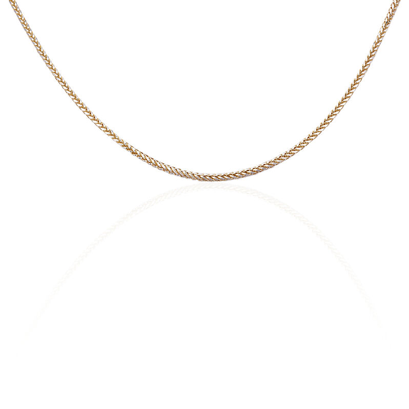Damenkette Palmenkette Gold 585 Bicolor  - Halsketten Damen | OROVIVO