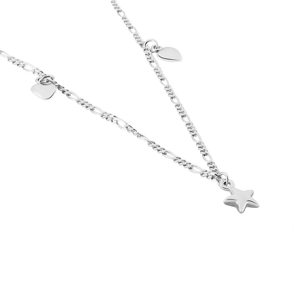 Damen Fu&szlig;kette Silber 925 Stern