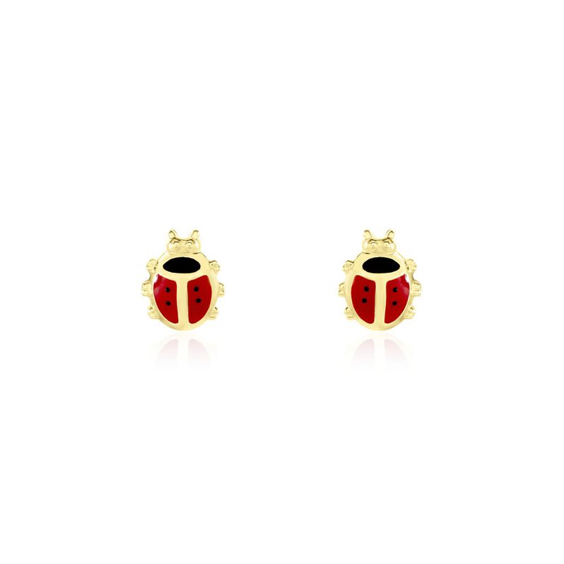 Kinder Ohrstecker Gold 333 Marienkäfer - Ohrstecker Kinder | OROVIVO