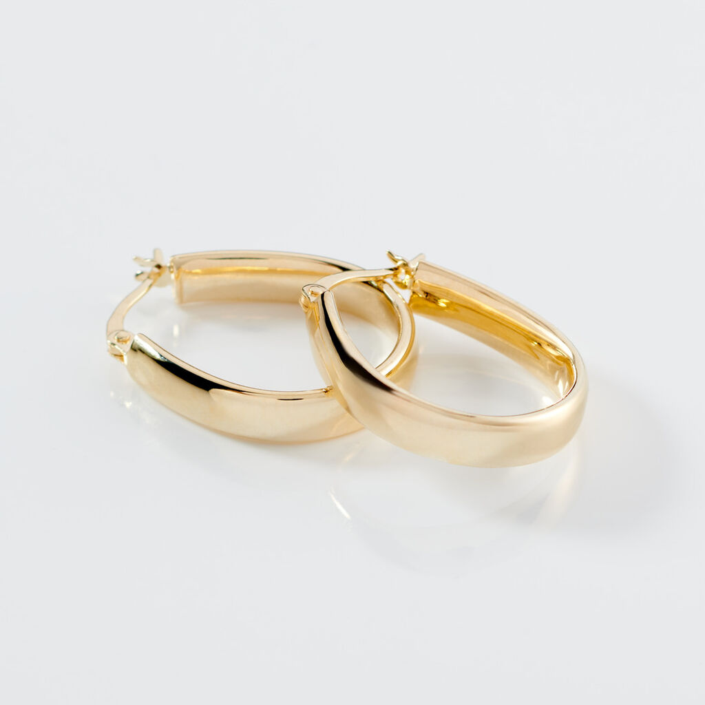 MIN Damen Creolen Gold 585 (14 Karat)