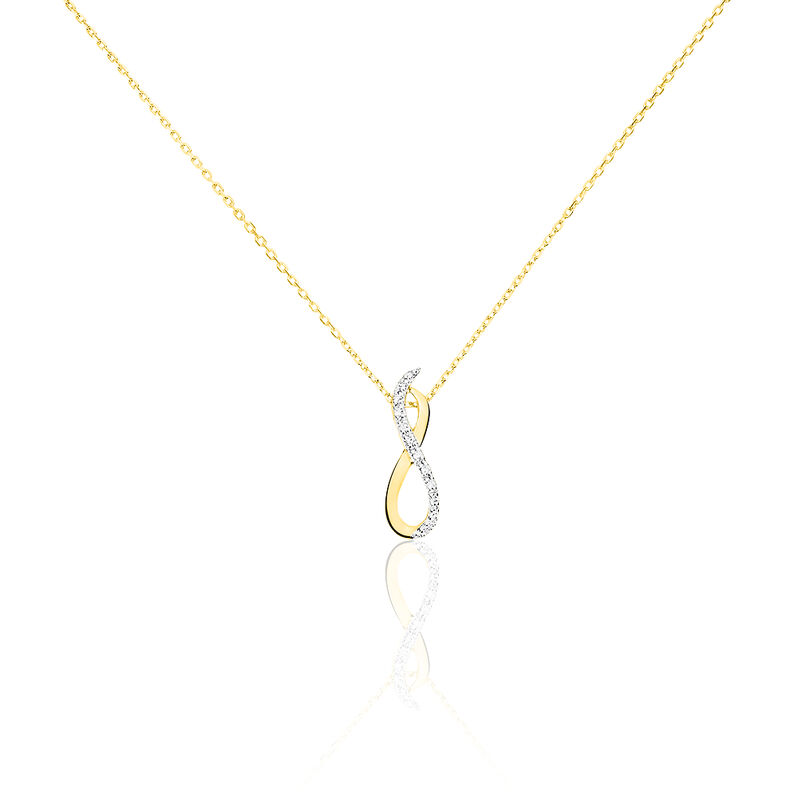 Collier Entrelace Or Jaune Diamant - Spannringe Damen | OROVIVO