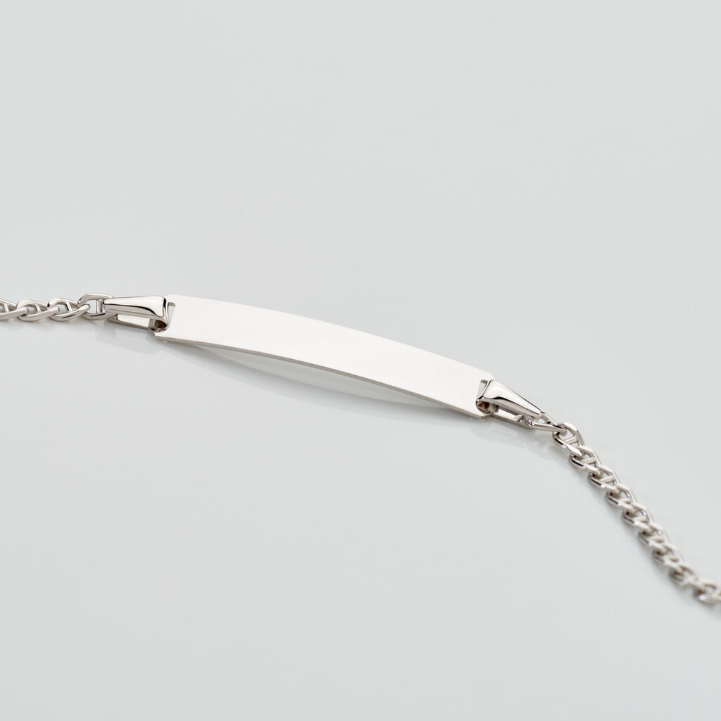 AMIRE Kinder ID Armband Wei&szlig;gold 375 (9 Karat)