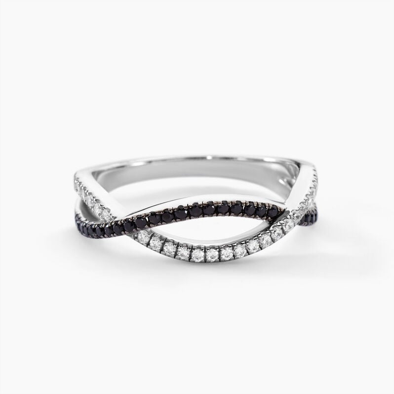 Bague Prudentia Argent Blanc Oxyde De Zirconium - Spannringe Damen | OROVIVO