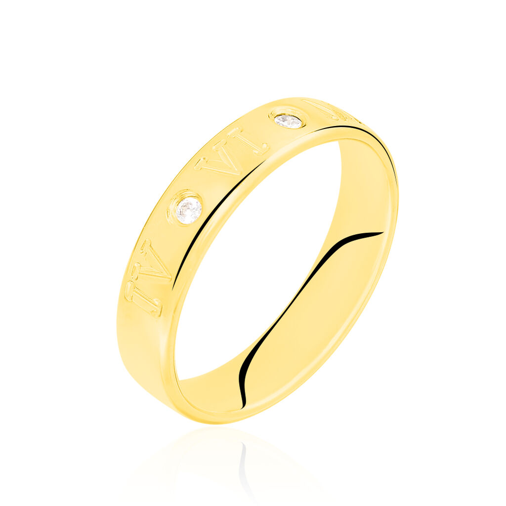 Alliance Defne Or Jaune Diamant - Spannringe Familie | OROVIVO