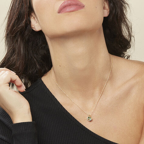 Damen Halskette Silber 925 Gold plattiert Zirkonia - Halsketten  | OROVIVO