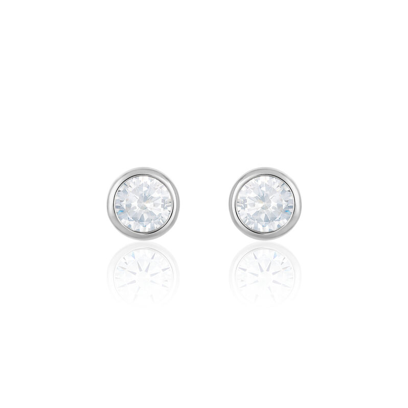 Damen Ohrstecker Silber 925 Zirkonia Driva 2  - Ohrstecker Damen | OROVIVO
