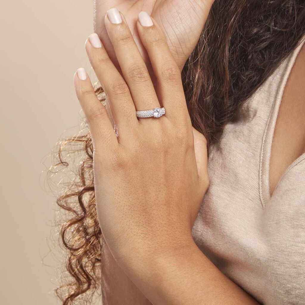 Damen Ring Silber 925 Zirkonia Marilyn  - Verlobungsringe Damen | OROVIVO