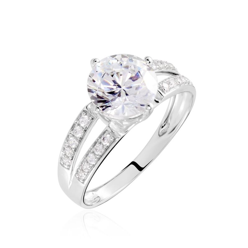Solitaire Amri Or Blanc Oxyde - Spannringe Damen | OROVIVO