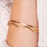 JENNIE ONDULE Damen Armreif / Armspange Gold 375 (9 Karat) B 3 mm