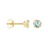 MILY Damen Ohrstecker Gold 585 (14 Karat) Topas Blau 0,61 ct
