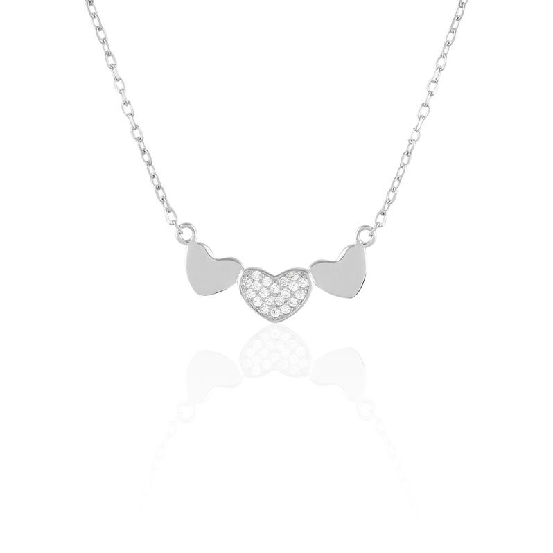 Collier Betti Argent Blanc Oxyde De Zirconium - Spannringe Damen | OROVIVO