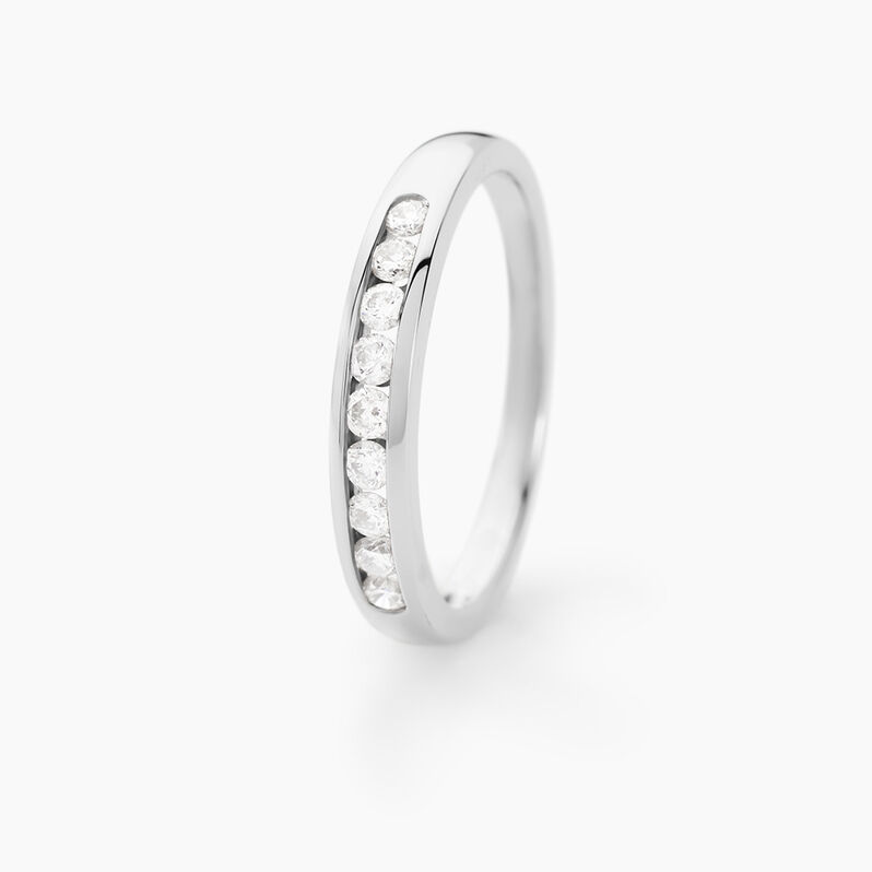 Alliance Giulia Or Blanc Diamant - Spannringe Damen | OROVIVO