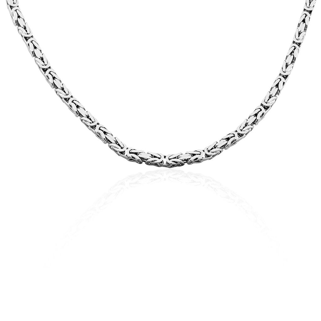 K&Ouml;NIGSKETTE Herren Kette Silber Silber 925 B 4 mm