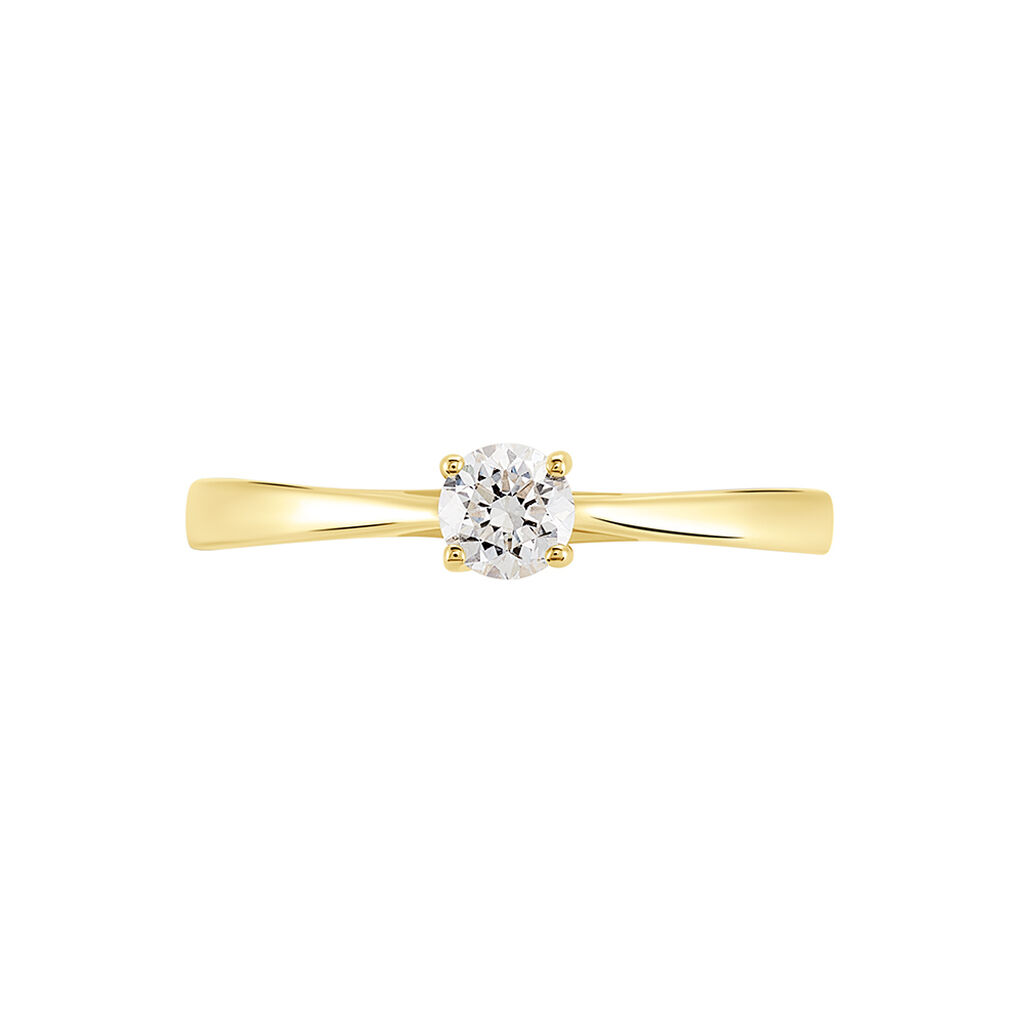 VICTORIA Damen Ring Gold 585 (14 Karat) Diamant Wei&szlig; 0,26 ct
