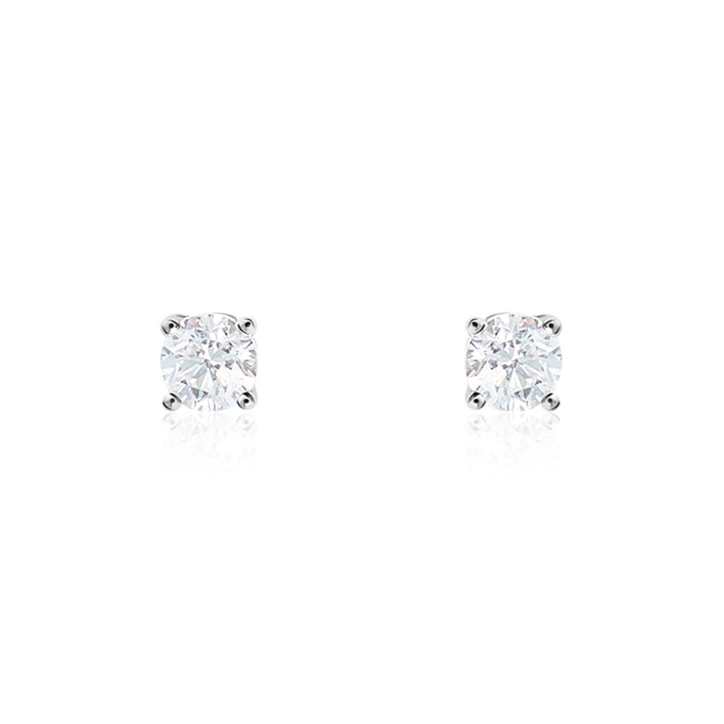 Damen Ohrstecker Weißgold 750 Diamant 0,32ct Firenze  - Ohrstecker Damen | OROVIVO