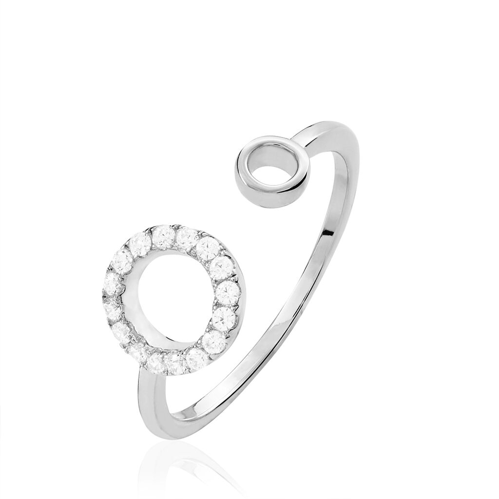 Bague Andria Argent Blanc Oxyde De Zirconium - Spannringe Damen | OROVIVO