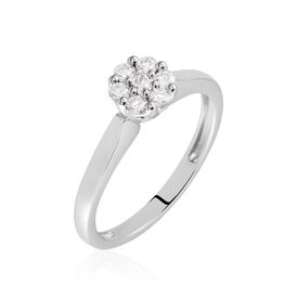 Damenring Weißgold 750 Diamanten 0,32ct - Ringe mit Edelsteinen Damen | OROVIVO