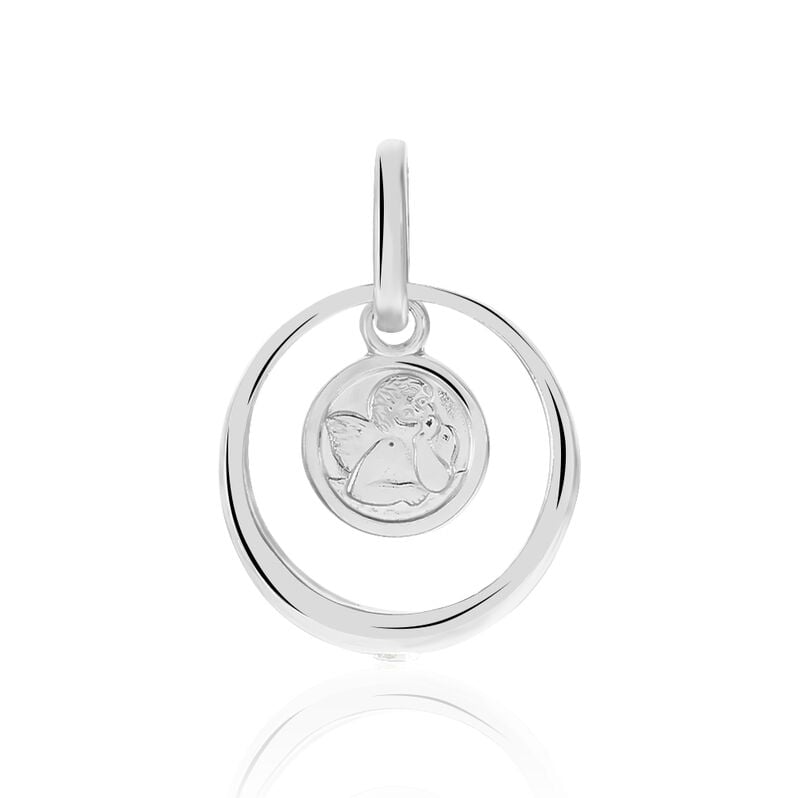 Kinder Anh&auml;nger Silber 925 Zirkonia Wei&szlig; Engel - Schmuckanh&auml;nger Kinder | OROVIVO