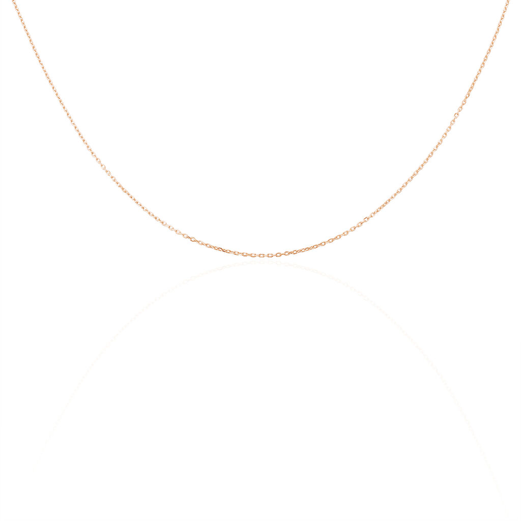 Chaîne Igoa Maille Forçat Diamantee Or Rose - Spannringe Damen | OROVIVO